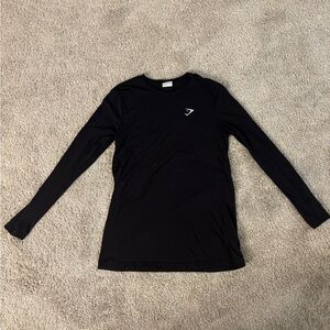 Gymshark Black Long Sleeve Top